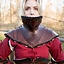 Noble leather gorget, red