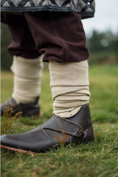 Viking winingas herringbone motif Halfdan, natural