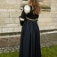 Renaissance dress Lucrezia, black