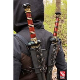 RFB Double LARP sword holder, black