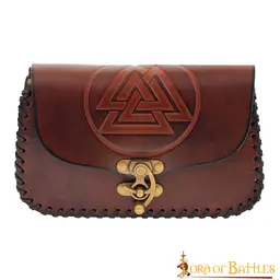 Viking bag with Valknut, brown