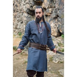 Viking tunic wolf Fenrir, blue-grey