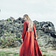 Viking dress Lina, red