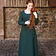 Burgschneider Medieval dress Freya (forest green)