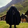 Leonardo Carbone Viking cloak Fenrir, black