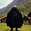 Viking cloak Fenrir, black