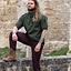 Medieval shirt with short sleeves, green