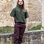 Medieval shirt with short sleeves, green