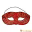 Leather mask Nessa, red