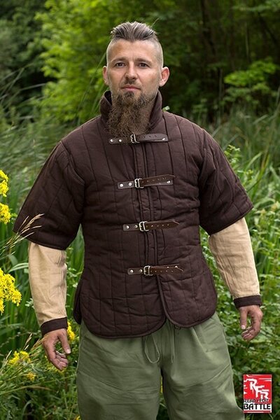 RFB Short sleeved belt gambeson, brown