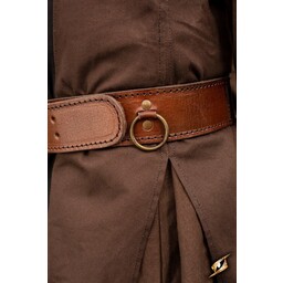 Belt with rings, brown