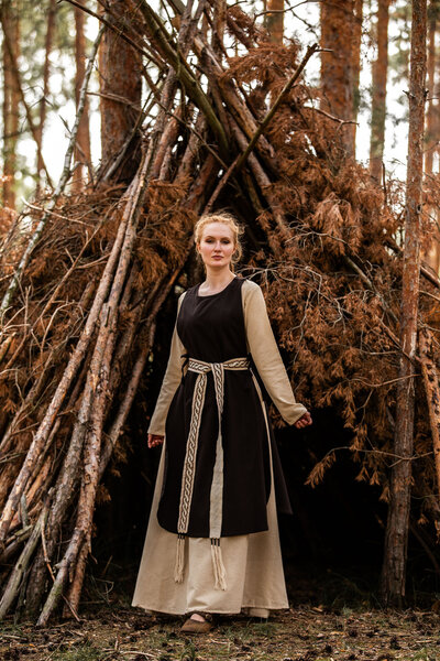 Surcoat Sigrid, dark brown