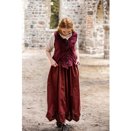 Medieval doublet Christine red