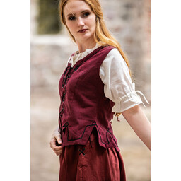 Medieval doublet Christine red