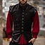 Velvet doublet with metal buttons, brown