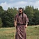 Leonardo Carbone Celtic tunic, short sleeves, chestnut brown