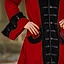 Pirate coat velvet, red-black