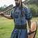 Leonardo Carbone Viking tunic Rollo, blue-grey
