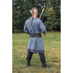 Viking tunic Farulfr, blue-grey