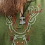 Viking tunic wolf Fenrir, green