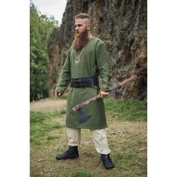 Viking tunic wolf Fenrir, green