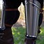 Scout medieval greaves polished