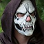 Skull Trophy Mask, silver