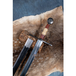 Medieval sword two-handed with scabbard