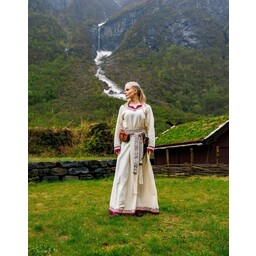 Viking dress Lagertha, natural-red
