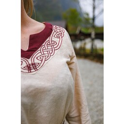 Viking dress Lagertha, natural-red