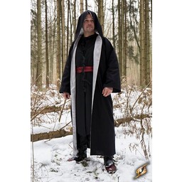 Wizard robe, black-silver