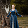 Leonardo Carbone Medieval dress Larina, blue-naturel