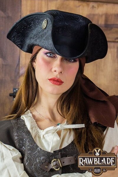 Tricorn Three Doublons, deluxe, black