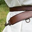 Two-part sword belt, brown