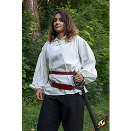 Two-part sword belt, red