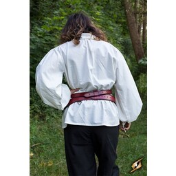 Two-part sword belt, red