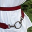 Two-part sword belt, red
