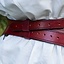 Two-part sword belt, red