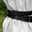 Two-part sword belt, black