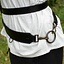 Two-part sword belt, black