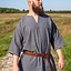 Viking tunic Arvis, herringbone pattern, Storm grey