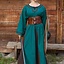 Viking dress Astrid, azure-brown