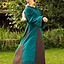 Viking dress Astrid, azure-brown