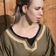 Viking dress Astrid, green/beige