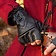 Epic Armoury Fingerless gloves with laces, black