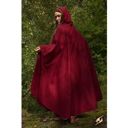 Wool travelers cloak red