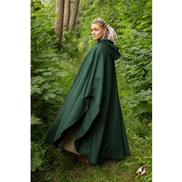 Wool travelers cloak green