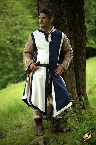 Tabard Geoffrey, white-blue