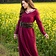 Leonardo Carbone Early medieval dress Aelswith, red