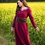 Early medieval dress Aelswith, red